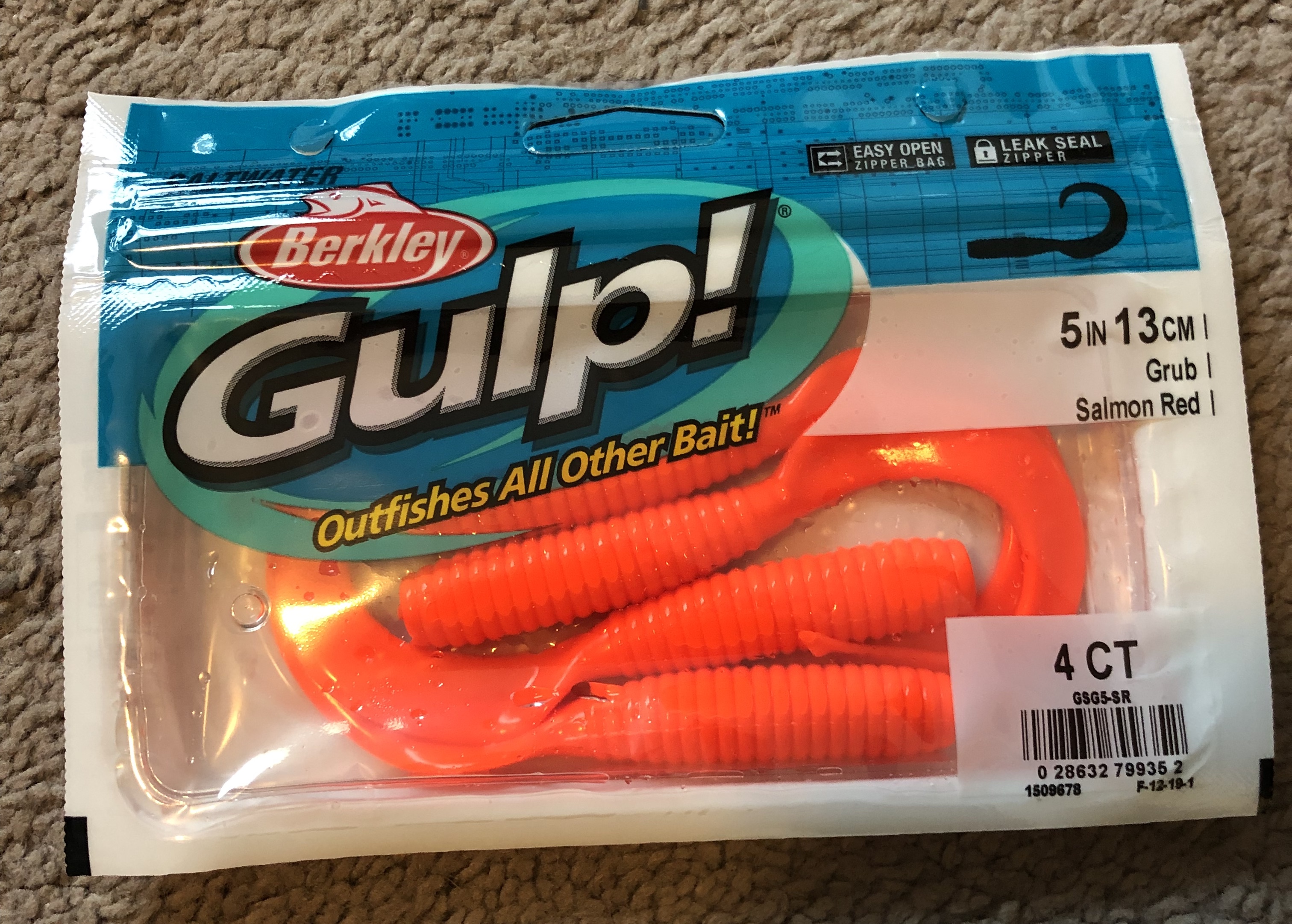 Berkley Gulp! Saltwater Grub - 6 in. - Blue Fuze