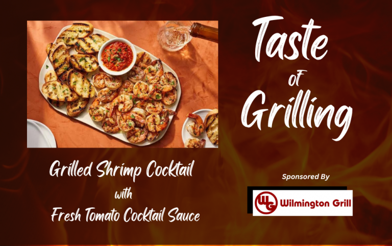 Great Coastal Grilling….Grilled Shrimp With Fresh Tomato Cocktail Sauce