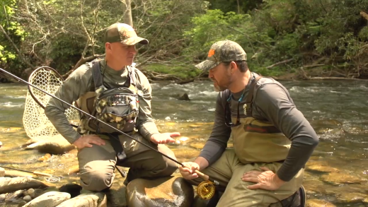 Fishing the Nantahala River of the Mountains of North Carolina