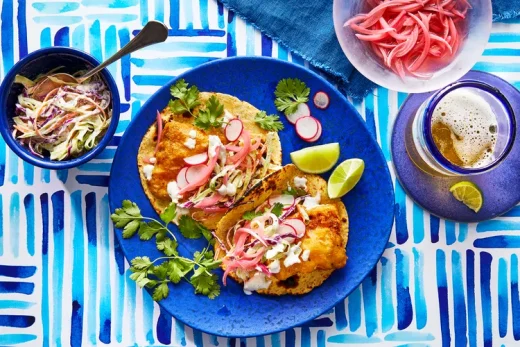 Beer-Battered Fish Tacos……Great Beer Addition